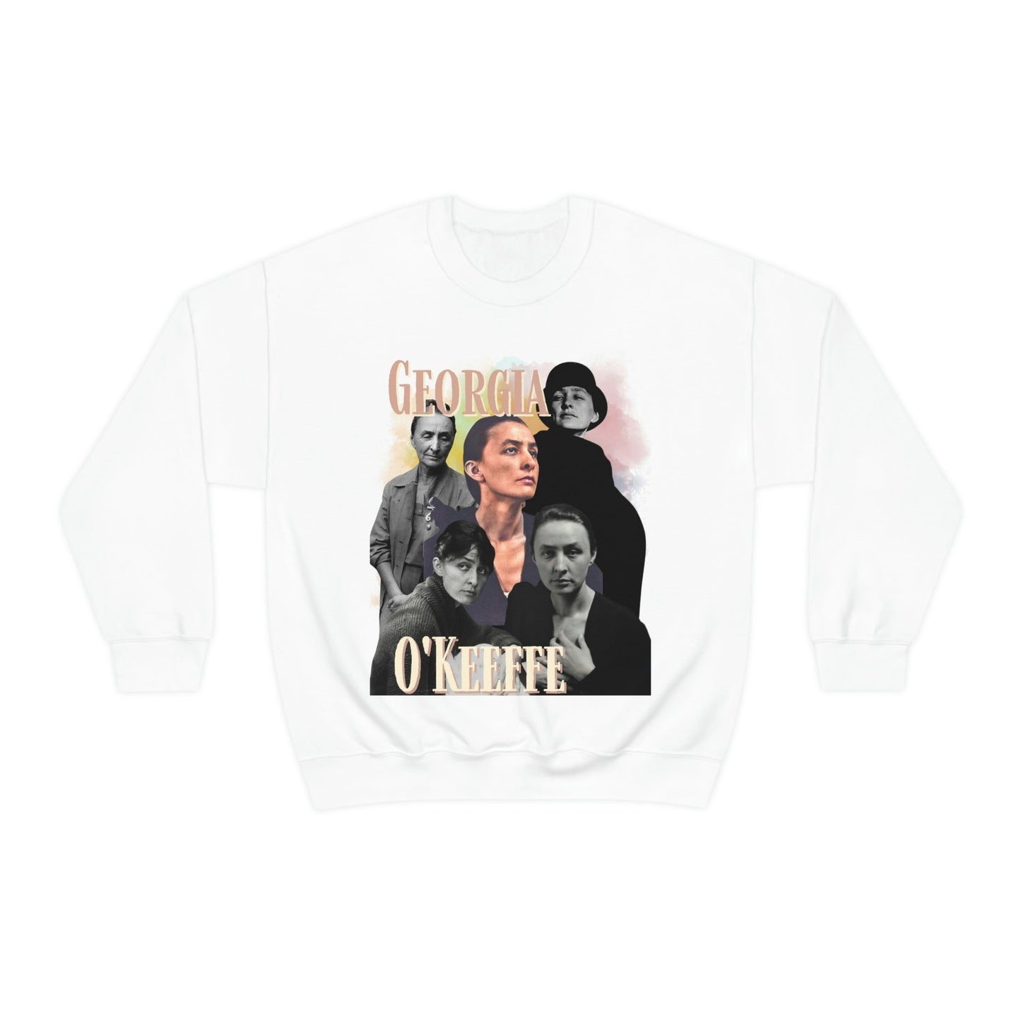 Georgia O'Keeffe Sweatshirt, Y2K Style Bootleg Famous American Modernist Artist Fan Retro Pullover Crewneck, Artist Gift