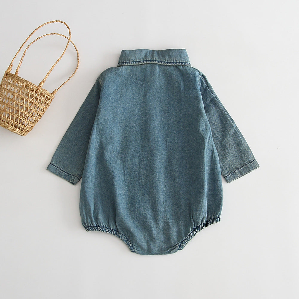 Baby Kids Fall Denim Jumpsuit