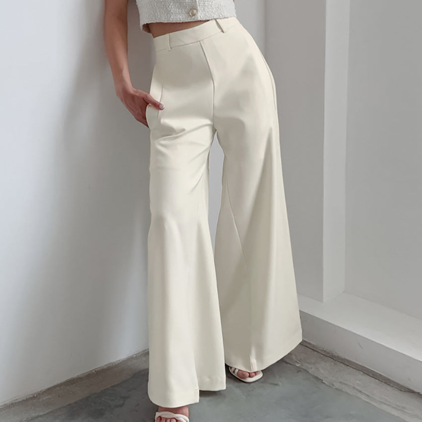 Women's Fashionable Temperamental All-match High Waist Wide Leg Pants