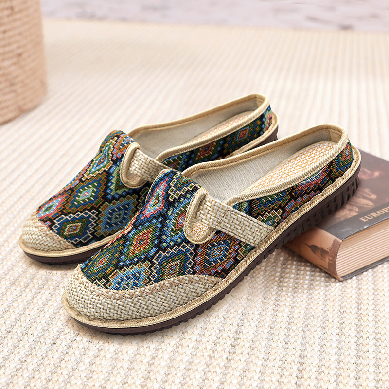 Baotou Ethnic Style Semi-slipper Female