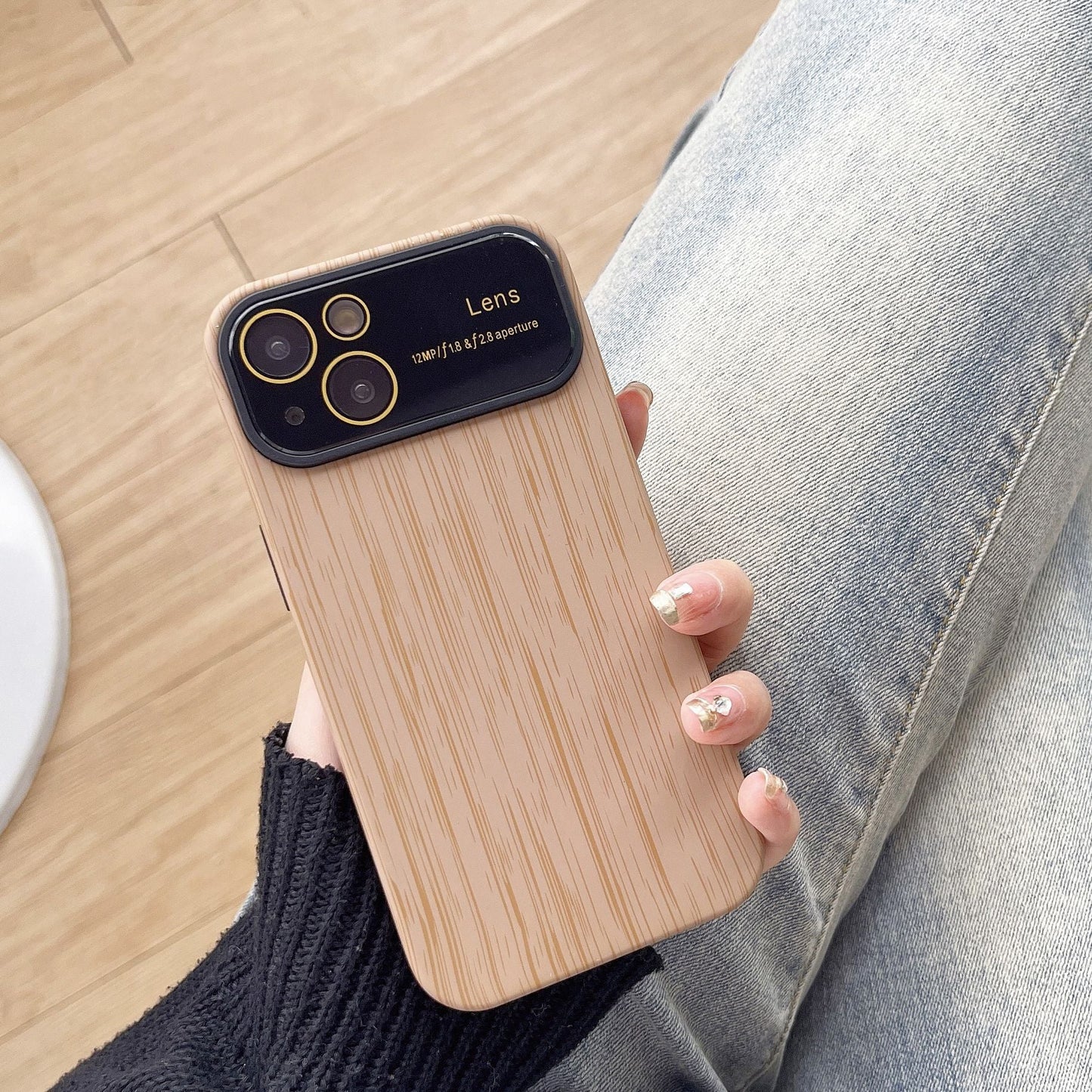 Fashion Personality New Wood Grain Phone Case