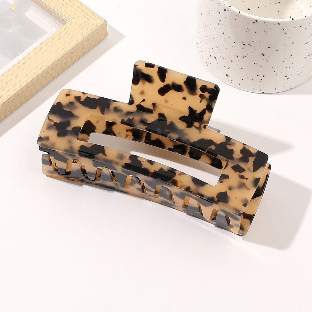 Oversized Square Acetic Acid Hair Clip Grab