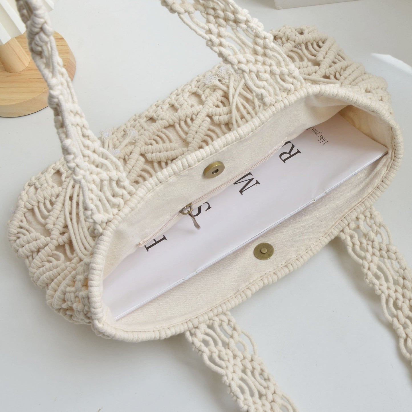 Cotton String Hand-woven Bag