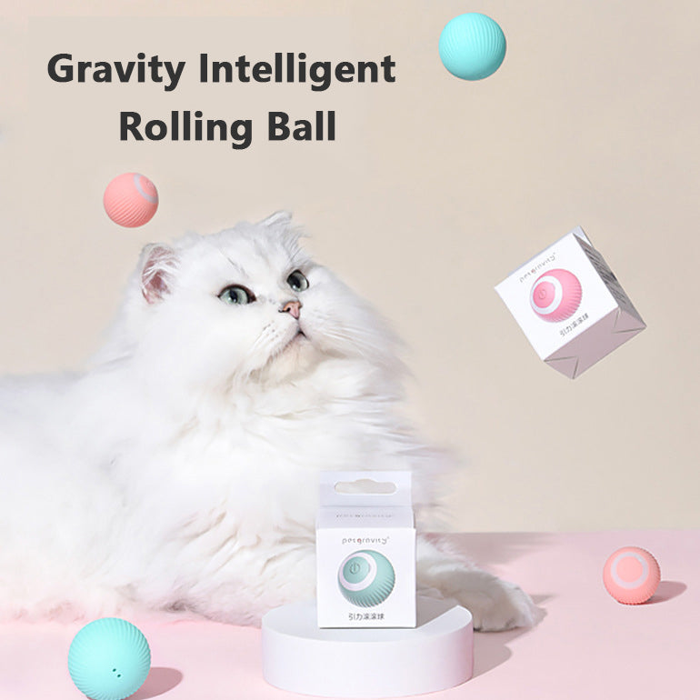 Cat Gravity Intelligent Rolling Ball Tease Toy Pet Automatic Rotating Ball