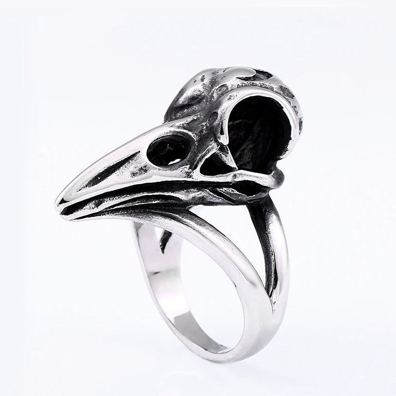 Nordic Vintage Raven Stainless Steel Ring