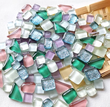 1cm DIY Small Particle Crystal Mosaic Patch Handmade