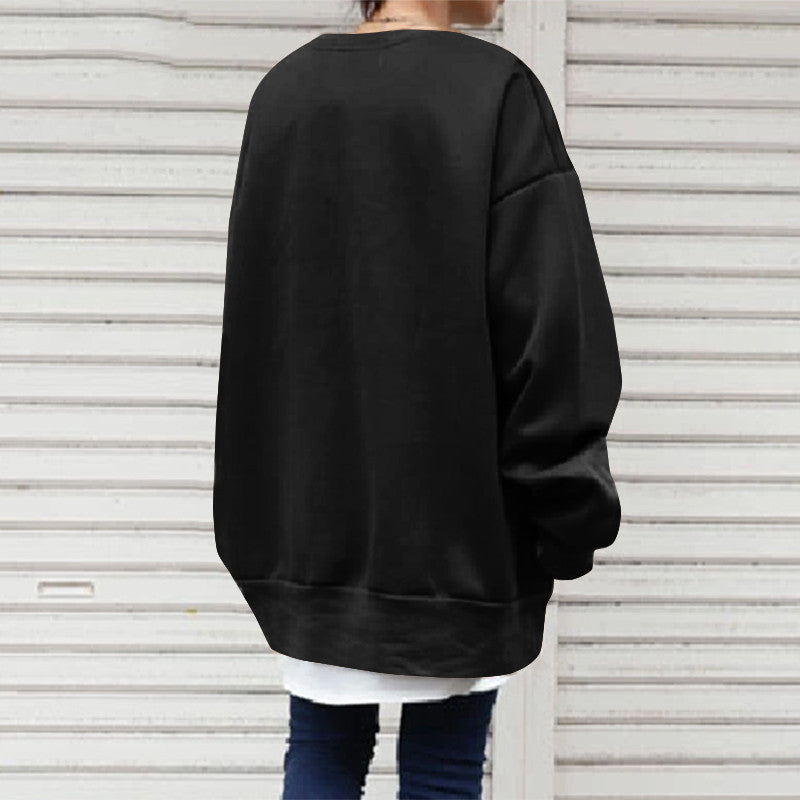 Women's Oversized Pullover Round Neck Loose Sweater