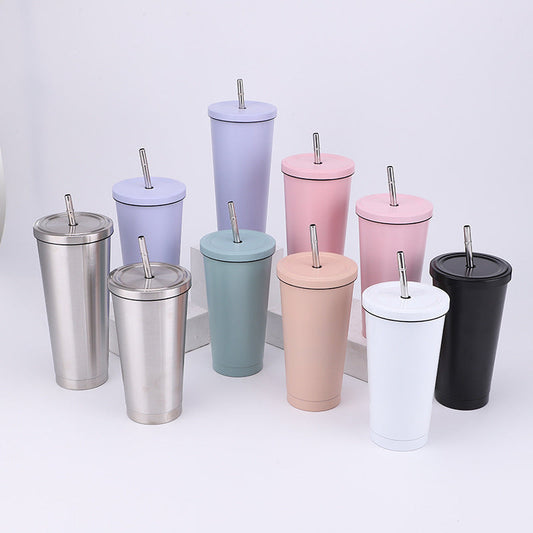 Stainless Steel Large-capacity Straw Insulation Cup