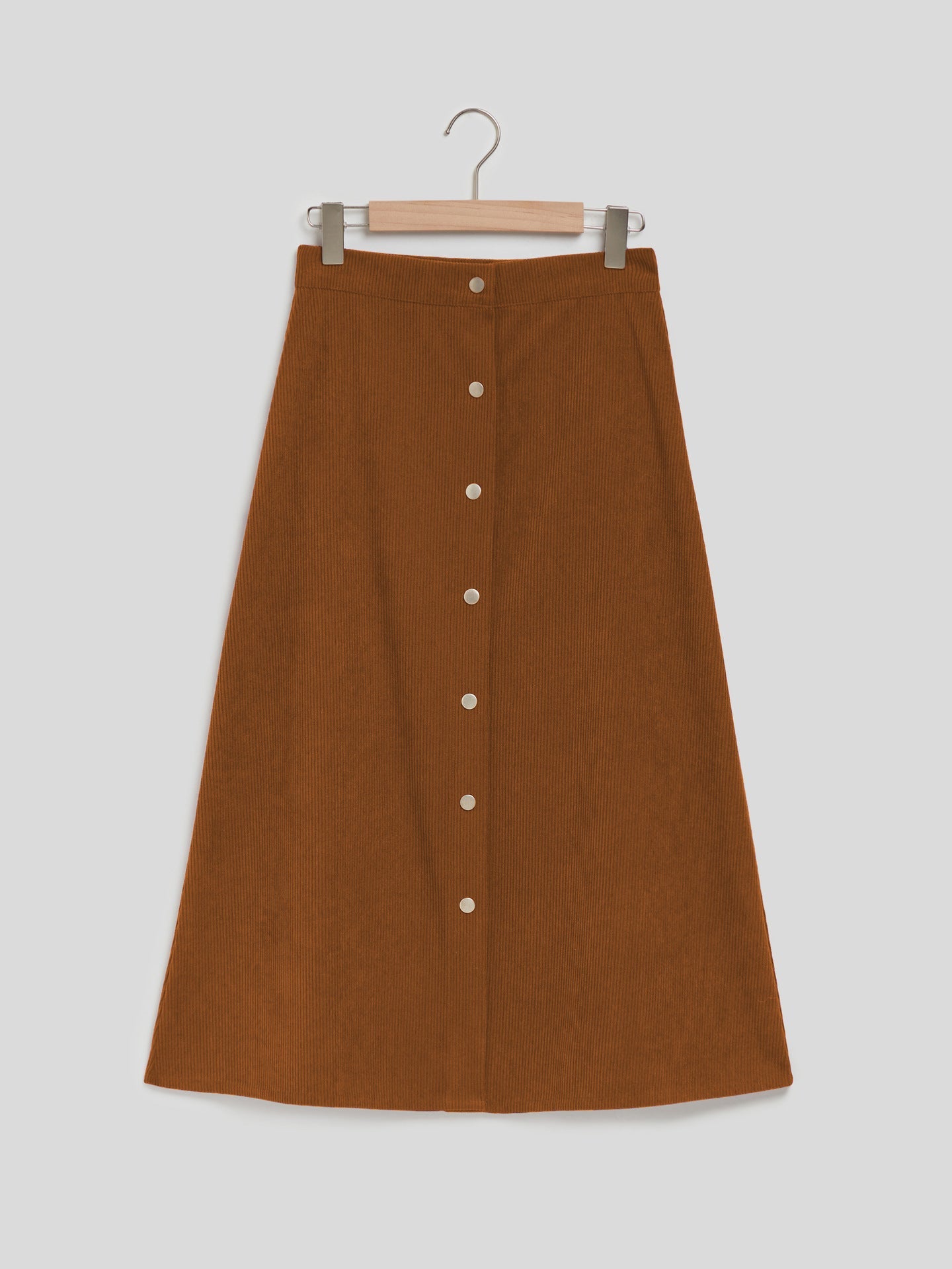 Corduroy Skirt Long Single-breasted High Waist Autumn And Winter Skirt