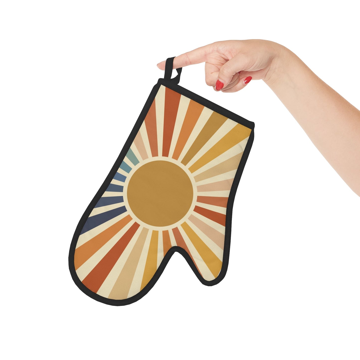 Bohemian Rainbow Sun Oven Glove, Comfort Colors Oven Glove