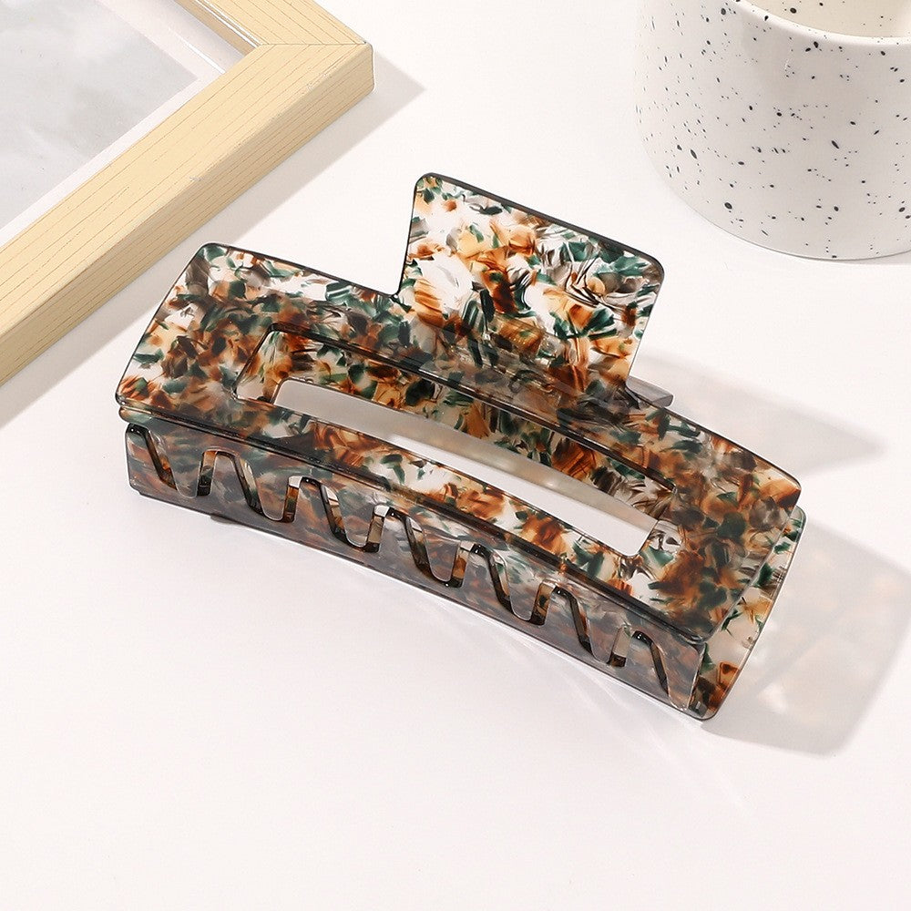 Oversized Square Acetic Acid Hair Clip Grab