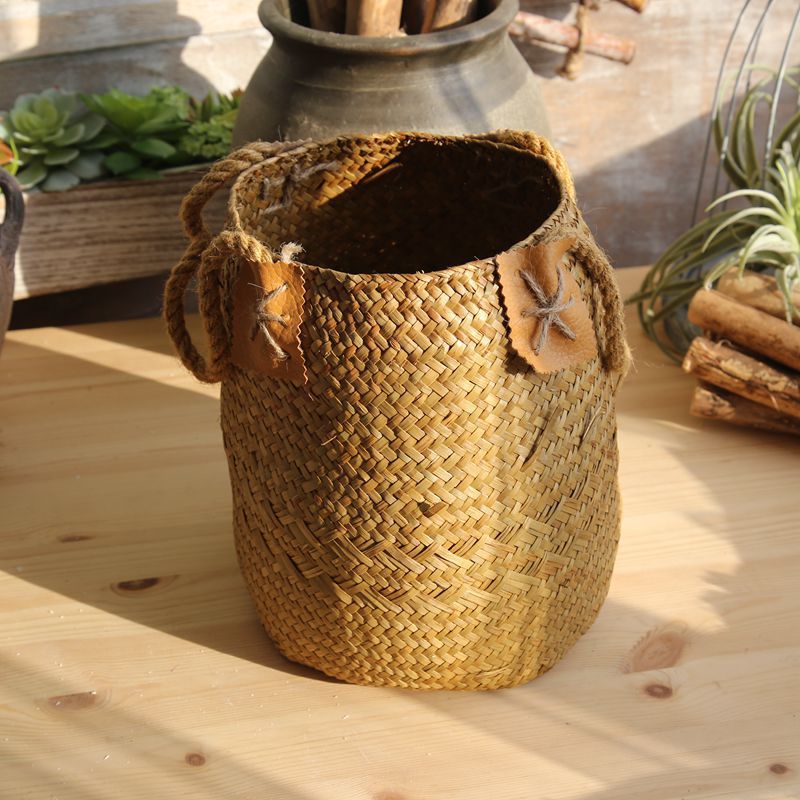 Hand Woven Basket Flower Rattan Basket