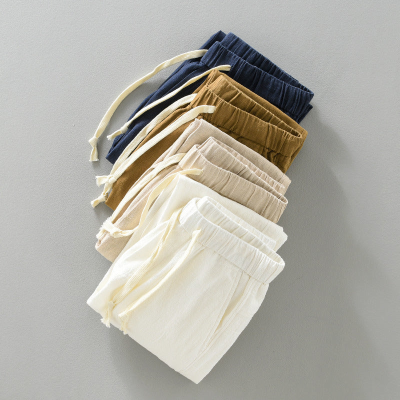 Men's Thin Breathable Cotton And Linen Casual Pants