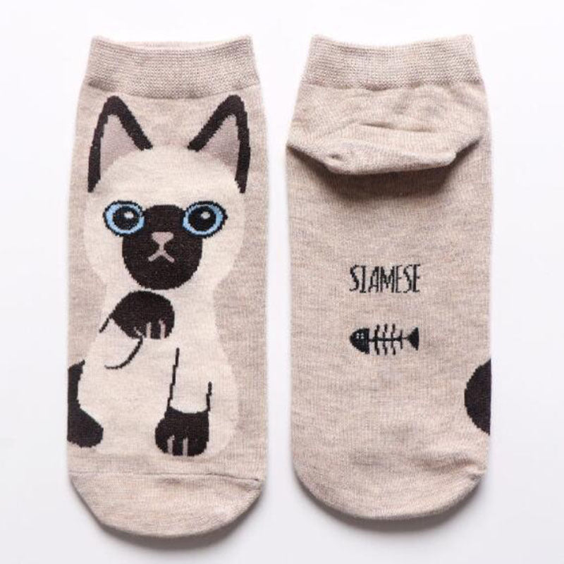 Cotton Boat New Women's Socks Classic Cartoon Socks