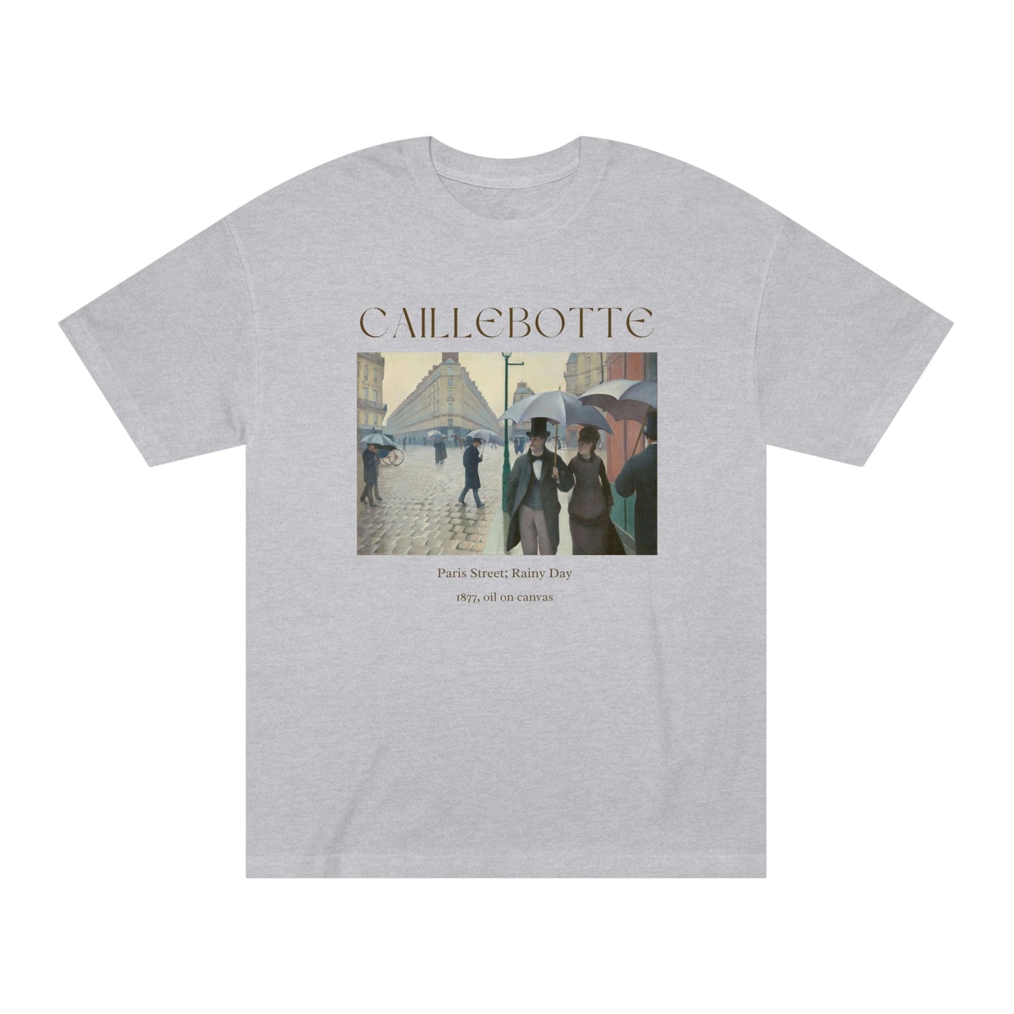 Gustave Caillebotte Paris Street Rainy Day Art Shirt, Famous Painting Tee