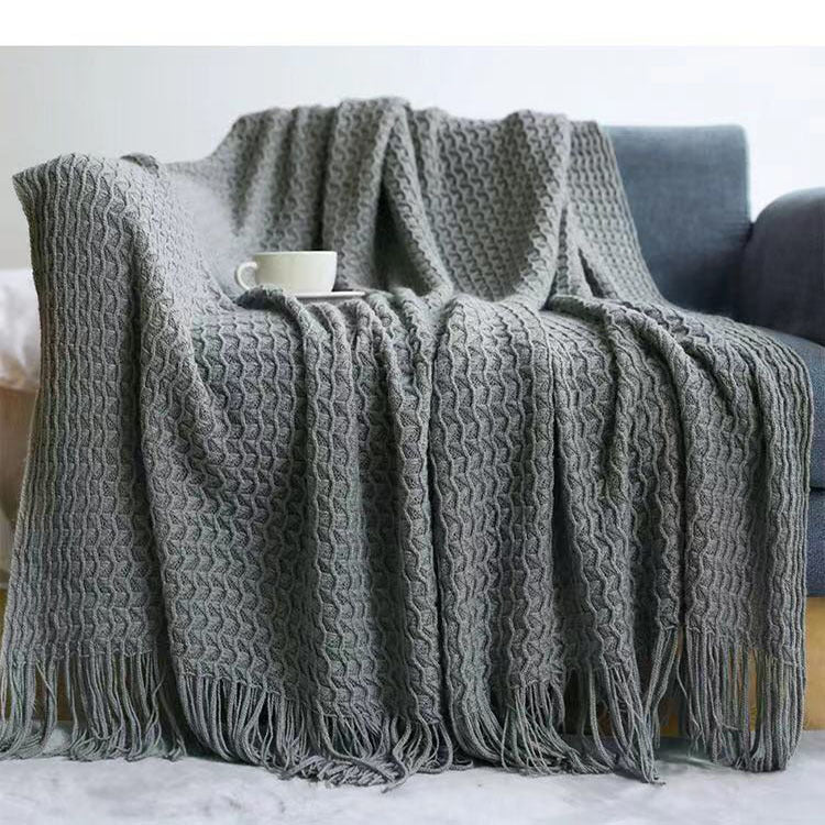 Office Thickened Warm Woven Shawl Blanket