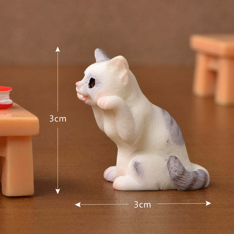 Home Fashion Mini Cat Decoration