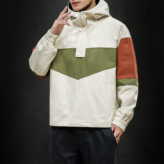 Men's Casual Color-Block Jackets