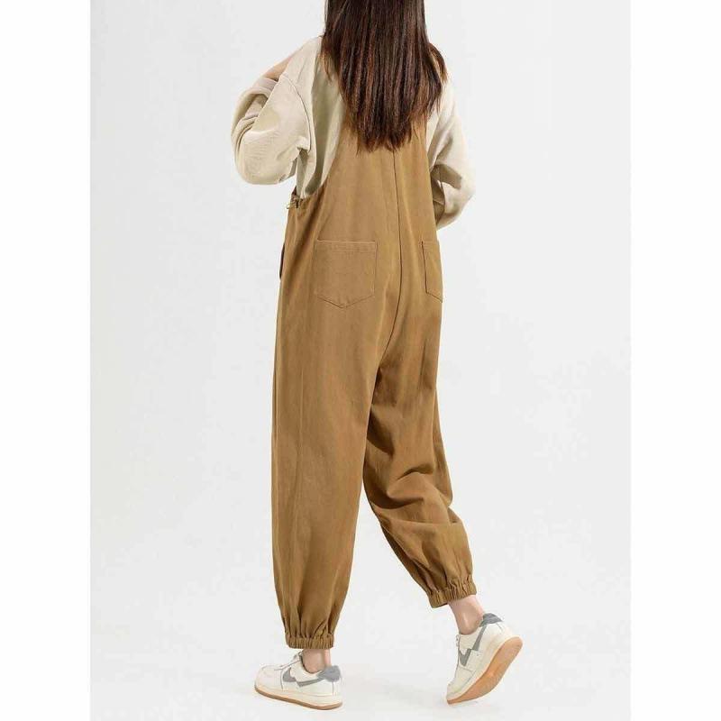 Outdoor Thin Full Size Loose Overall Jumpsuit