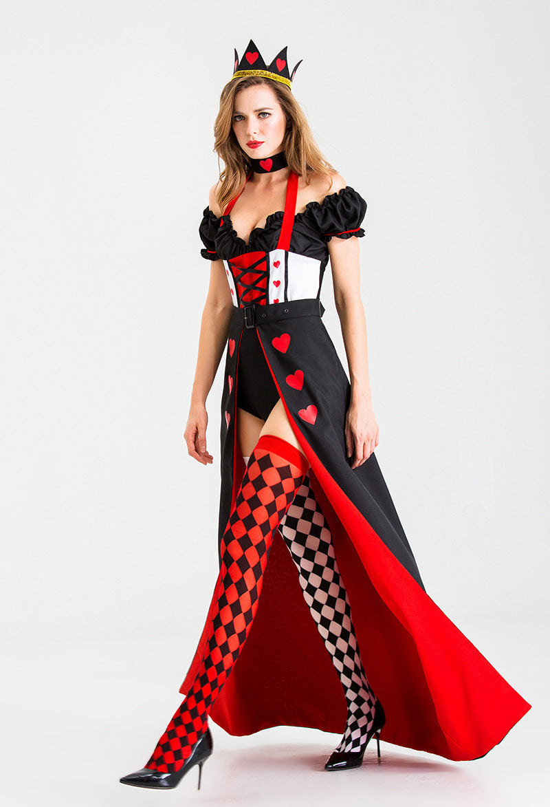 Red Heart Queen Uniform Halloween Costume