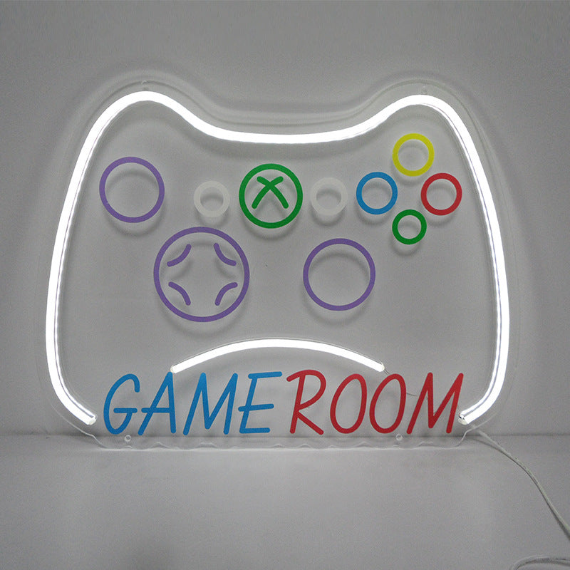 Gaming Controller Bar Decoration LED Neon Light