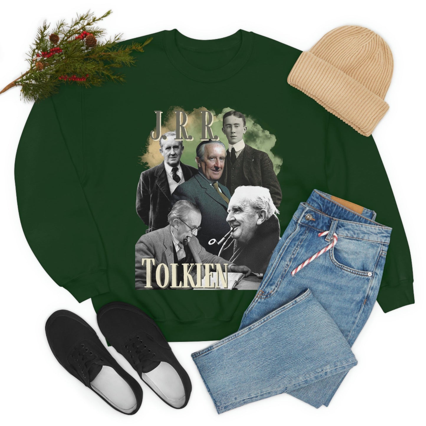 J. R. R. Tolkien Sweatshirt, Vintage Literary Bootleg Pullover Crewneck, Bookish Sweatshirt