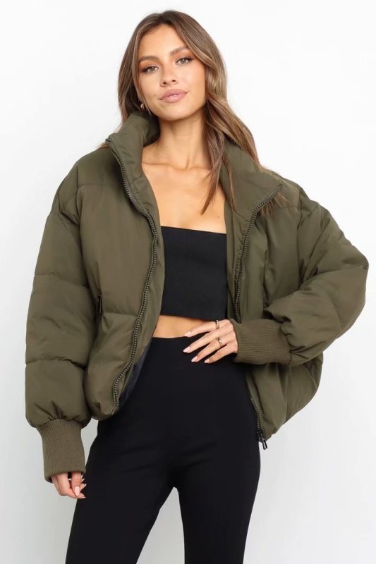 Casual All-Match Stand Collar Bread Jacket Puffer Coat