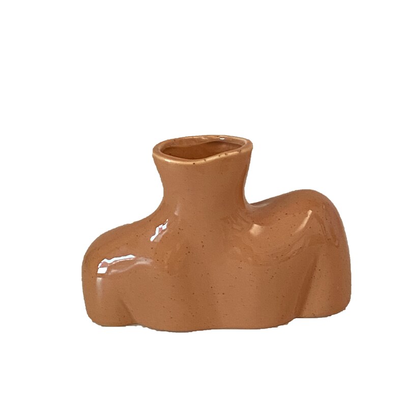 Nordic Simple Bust Ceramic Flowerpot Vase