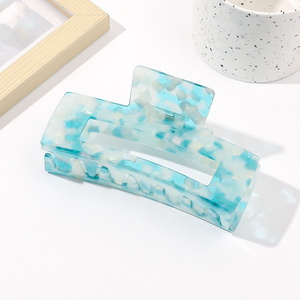 Oversized Square Acetic Acid Hair Clip Grab