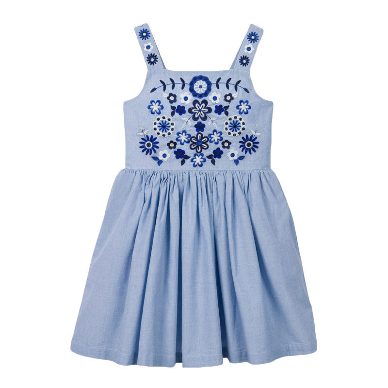 Knitted Embroidered Children's Dress