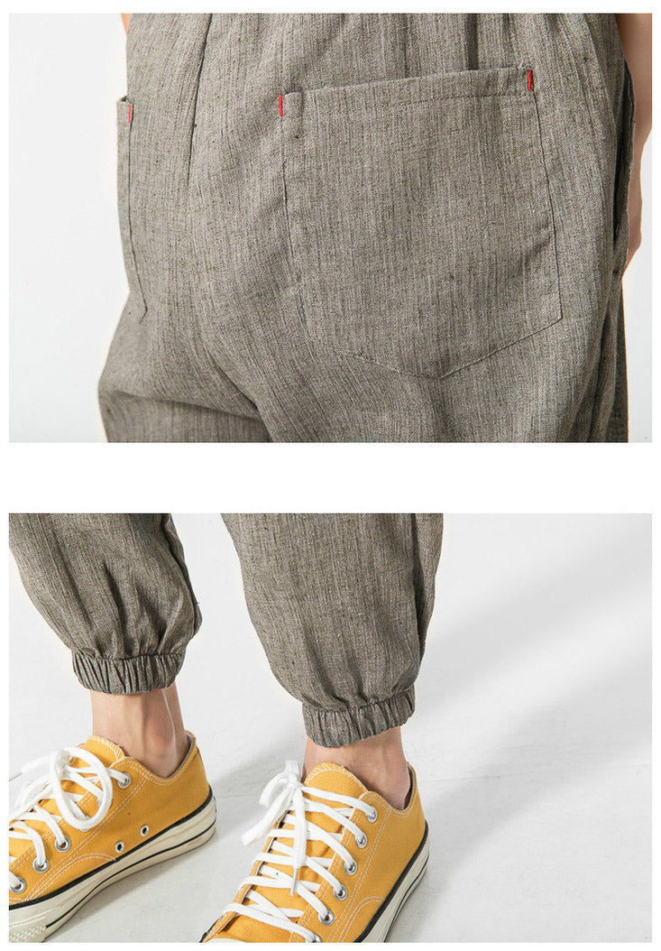 Fashion Men's Cotton And Linen Harem Pants