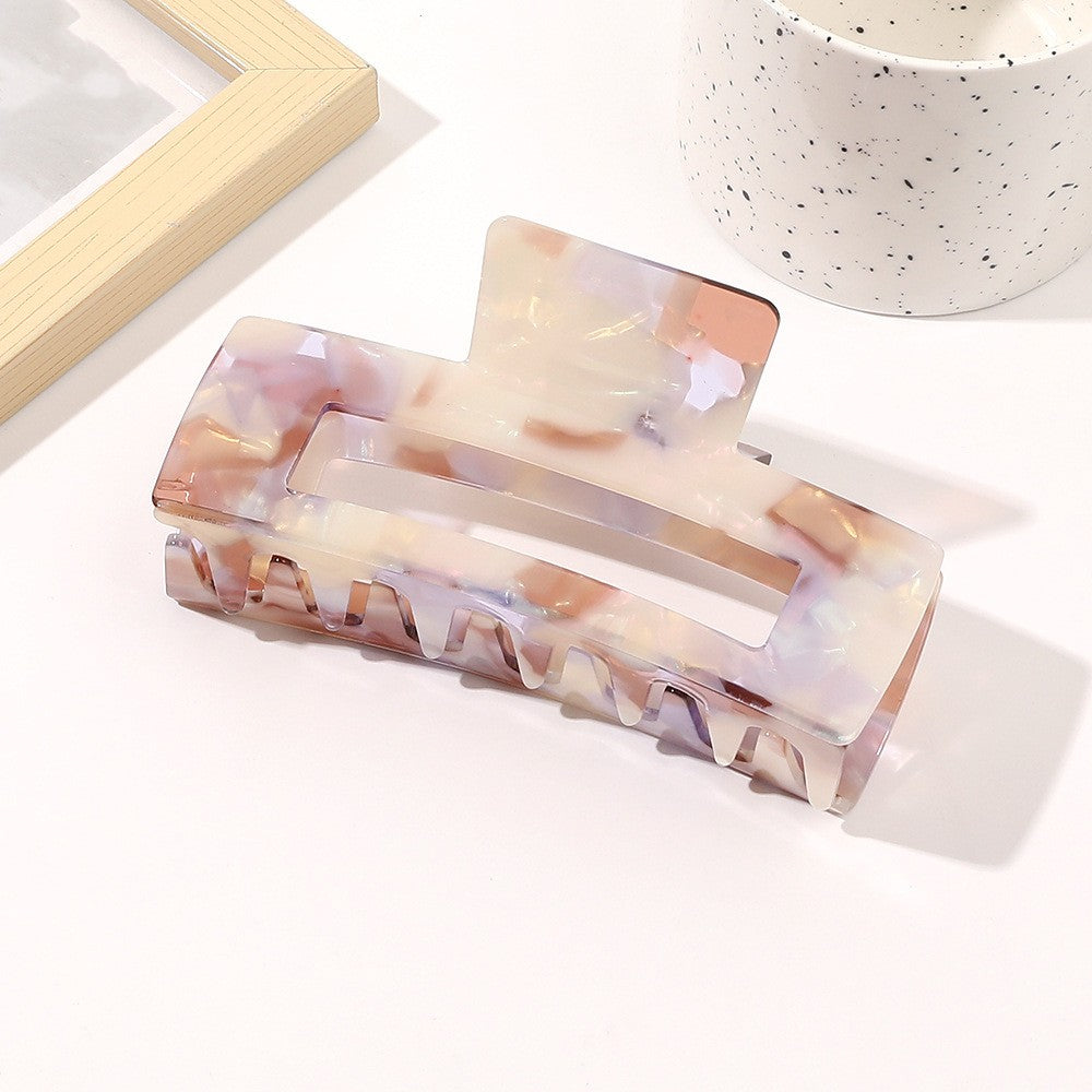 Oversized Square Acetic Acid Hair Clip Grab