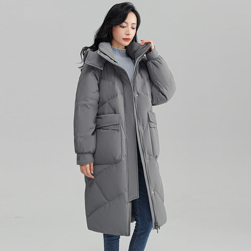 White Down High-end Warm Women's Slimming Coat