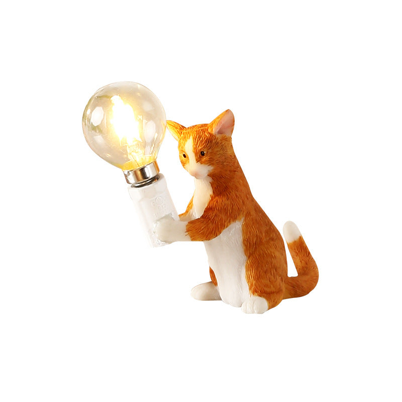 Simple Bedroom Cat Bedside Table Lamp