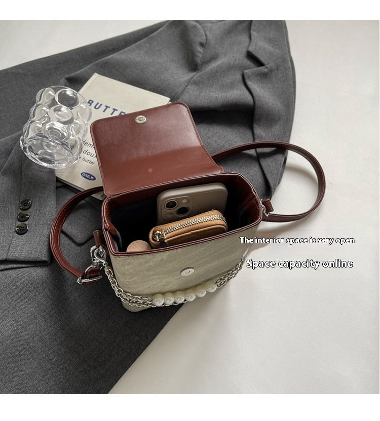 Crossbody Women's Simple Vertical Universal Portable Mini Bag Coin Purse