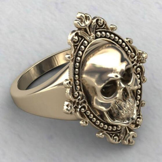 Punk Style Ring Skull Head Ornament Ghost Head