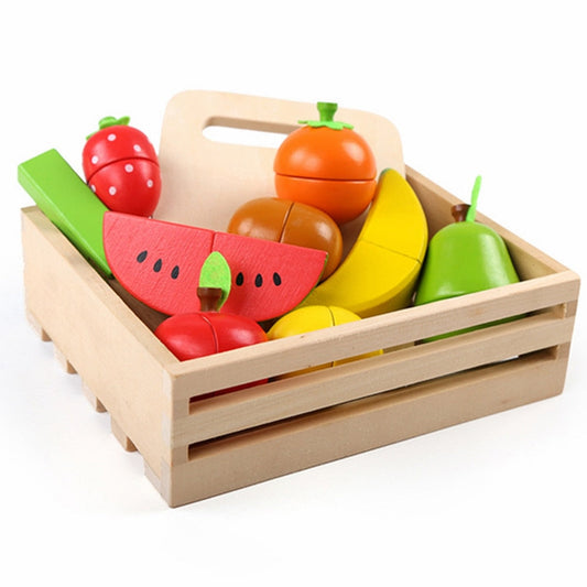 Vegetable Fruit Cut Cutler Children's Play Kitchen Toy