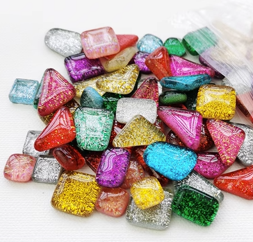 1cm DIY Small Particle Crystal Mosaic Patch Handmade