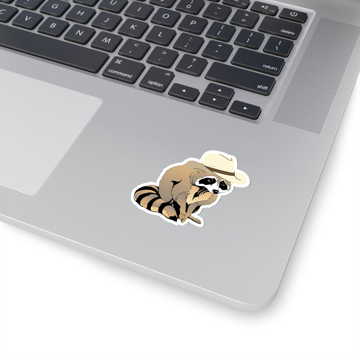 Cowboy Raccoon Kiss-Cut Stickers