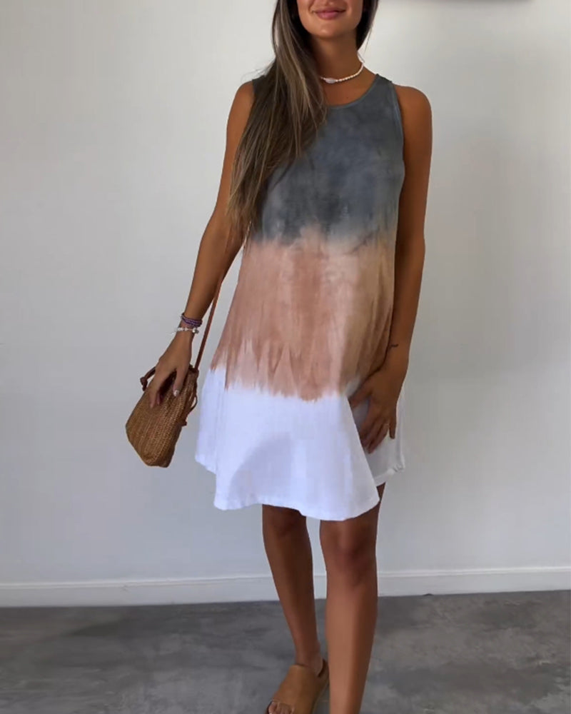 Casual Gradient Dress