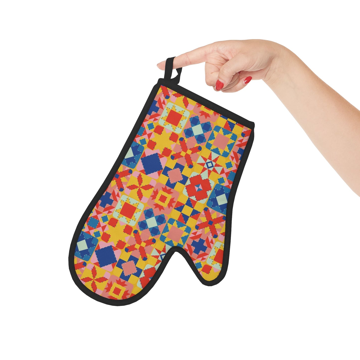 Colorful Patchwork Oven Glove