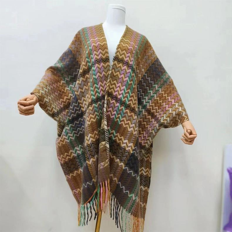 Scarf Sleeves And Cuffs Shawl