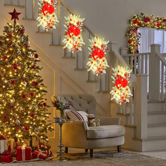 Christmas LED Luminous Garland Rattan Curtain Pendant