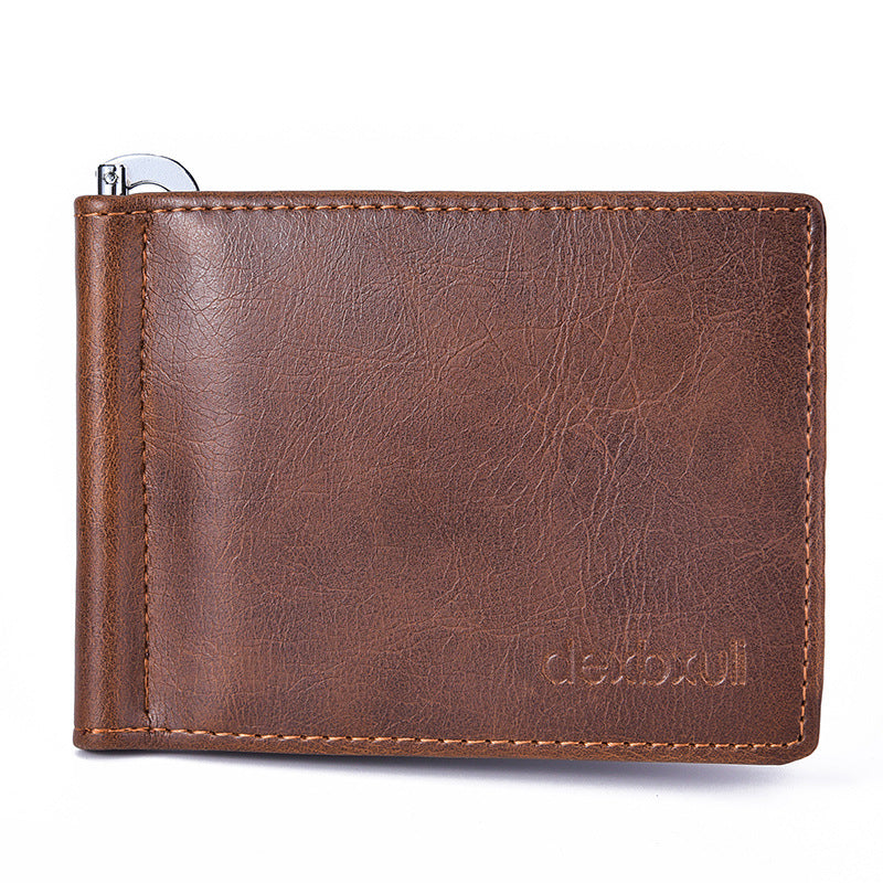 Mens Fashion Simple Vintage Mini Wallet