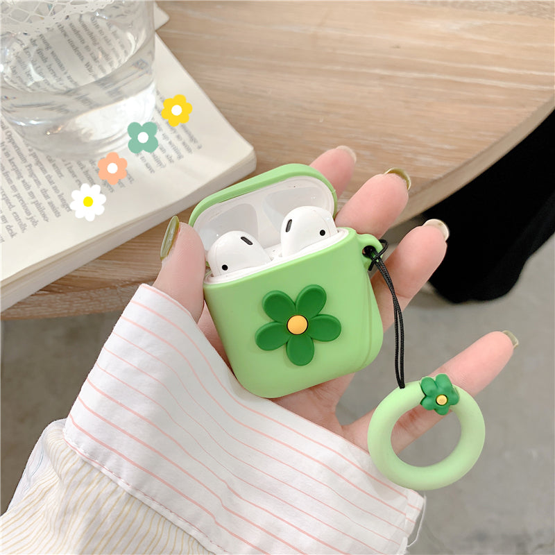 Flower Silicone Fall-proof Earphone Cover