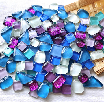 1cm DIY Small Particle Crystal Mosaic Patch Handmade