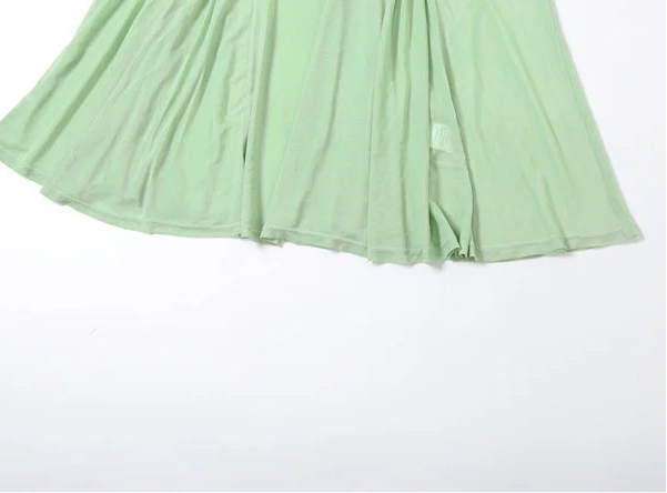 Green Butterfly Applique Halter Sheer Midi Dress