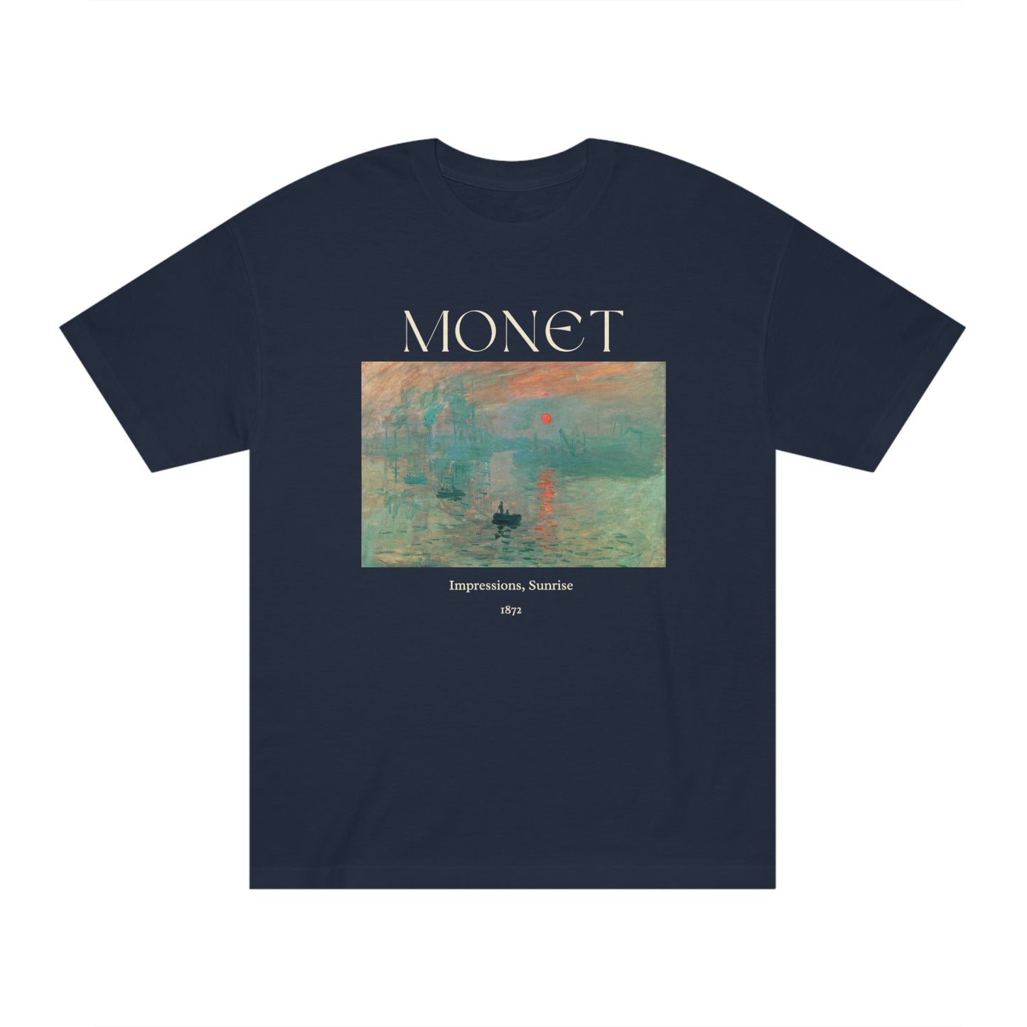 Claude Monet Impression Sunrise Art Shirt, Famous Painting Tee