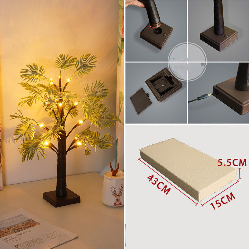 Home Christmas Holiday Party Event Scene Layout Luminous Tree Decorative Light