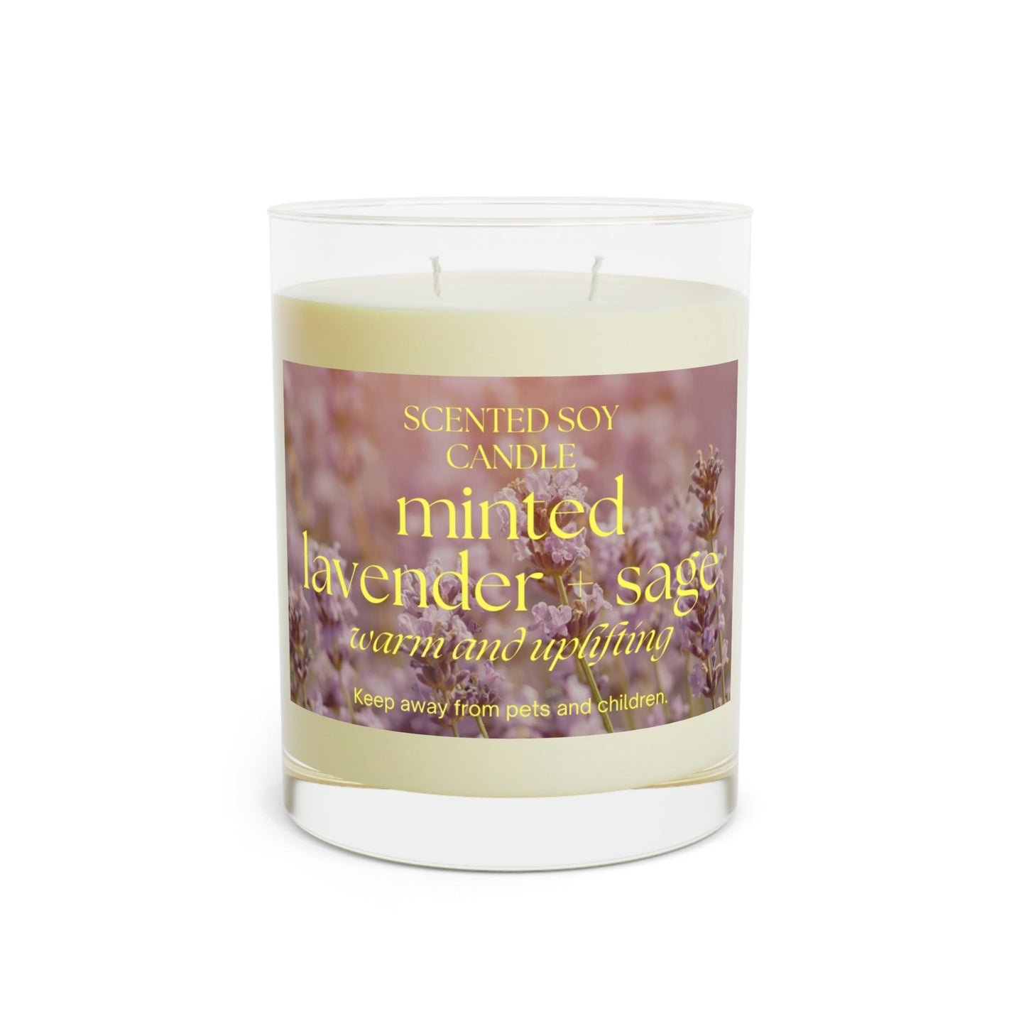 Premium Seventh Avenue Scented Candle - Minted Lavender Sage, White Tea Fig, Ocean Mist Moss 11oz